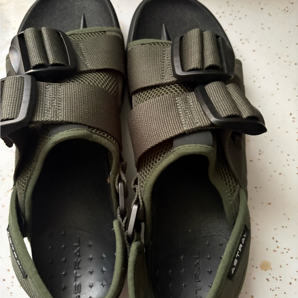ASTRAL Olive Green Sandals for Men NWOT - Picture 3 of 5